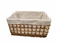 HD Designs Large Water Hyacinth Basket With Liner Perspective: Main