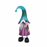 HD Designs Outdoors Fiber Optic Metal Garden Gnome - Blue Perspective: Main