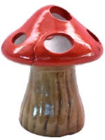 HD Designs Outdoors Luminary Red Mushroom Garden Decor Perspective: Main