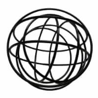 HD Designs 5.5in Iron Sphere Décor - Black Perspective: Main