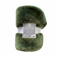 HD Designs® Oversized Throw - Green Snowflake Perspective: Main