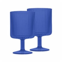 HD Designs Outdoors Poly Pro Ribbed Wine Goblet - Royal Blue Perspective: Main