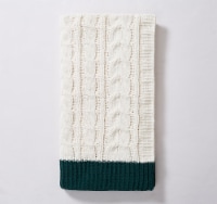 Sewing Down South Chunky Chenile Throw - Green Perspective: Main