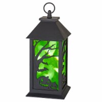 Holiday Home® 14" Green Projection LED Lantern 3D Effect Halloween Decor