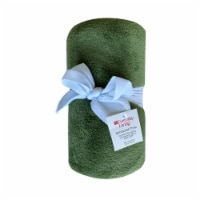 Everyday Living® Microplush Throw Dark Green Perspective: Main