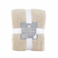 HD Designs® Heathered Cozy Knit Blanket - Tan Perspective: Main