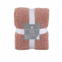 HD Designs® Heathered Cozy Knit Blanket - Pink Perspective: Main
