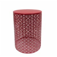 HD Designs Outdoors Geo Metal Stool - Red Perspective: Main