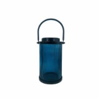 HD Designs Outdoors Solar Glass Lantern Light - Blue Perspective: Main