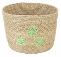 HD Designs Seagrass Basket With Leaves Small Perspective: Main