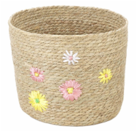 HD Designs Seagrass Basket With Flowers Large Perspective: Main
