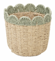 HD Designs Scallop Basket Small - Green Perspective: Main