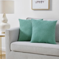 Everyday Living Textured Woven Decorative Pillow - 2 Pack Green Perspective: Main