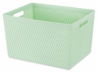 Whitmor Resin Large Tote - Green Perspective: Main