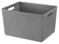 Everyday Living® Resin Large Tote - Gray Perspective: Main