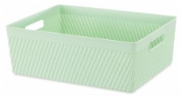 Whitmor Resin Shelf Tote - Green Perspective: Main