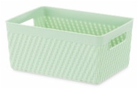 Whitmor Resin Small Shelf Tote - Green Perspective: Main