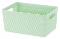 Whitmor Resin Small Tote - Green Perspective: Main