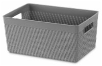 Whitmor Resin Small Tote - Gray Perspective: Main