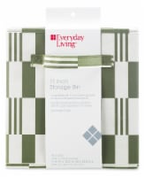 Everyday Living Checkered Fabric Drawer - Green Perspective: Main