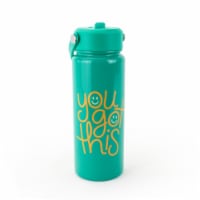 Everyday Living Stainless Steel Water Bottle - Green You Got This Perspective: Main