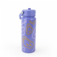 Everyday Living® 24oz Bottle - Purple Smiles Perspective: Main