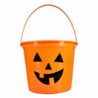 Holiday Home Orange Pumpkin Jumbo Treat Bucket Perspective: Main