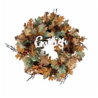 Holiday Home Wreath - Green Gather Perspective: Main