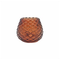 Holiday Home Pinecone Glass Candle Holder - Brown Perspective: Main