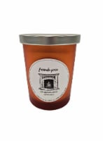 HD Designs Jar Candle Solid Frosted Glass - Harvest Orange Fireside Spice Perspective: Main