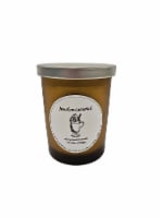 HD Designs Jar Candle Solid Frosted Glass - Harvest Tea Bourbon Caramel Perspective: Main