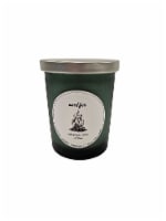 HD Designs Jar Candle Solid Frosted Glass - Harvest Green Wood Fire Perspective: Main