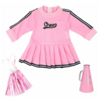Sophia's Bitty Baby Doll Clothing Cheerleader Outfit Set for 15'' Dolls, Pink