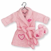 Sophia's - 18  Doll - Nubby Robe & Slippers - Pink