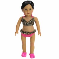 Sophia's - 18  Doll - Leopard Print Bikini - Tan