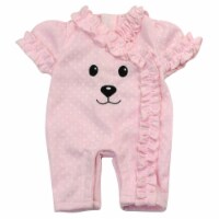 Sophia's - 12  Doll - Polka Dot Bear Face Sleeper - Light Pink