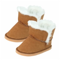 Sophia's Suede Winter Boots with Faux Fur for 18  Dolls, Brown