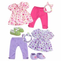 Sophia's 8 Pc Outfit Set, Doll Clothes Headband Set