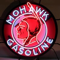 Neonetics Home Indoor Pub Restaurant Hotel Room Decorative Mohawk Gasoline Neon Sign