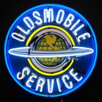 Neonetics Home Indoor Pub Restaurant Hotel Room Decorative Oldsmobile Service Neon Sign