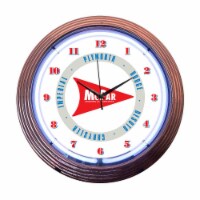 Neonetics Home Indoor Restaurant Kitchen Decorative Mopar Arrow Neon Wall Clock