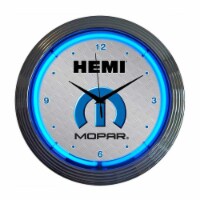 Neonetics Home Indoor Restaurant Kitchen Decorative Mopar Hemi Neon Wall Clock