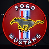 Neonetics Ford Mustang Red Neon Sign With Backing