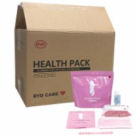 Health Pack PPE Kit (Case of 20 Kits) for School, Student, Kids 6-12 Years - Pink