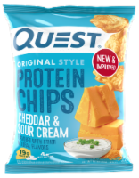 Quest® Original Style Protein Chips Cheddar & Sour Cream Perspective: Main