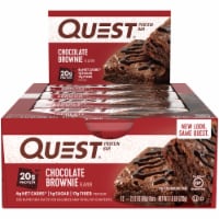 Quest Chocolate Brownie Flavor Protein Bars 12 Count Perspective: Main