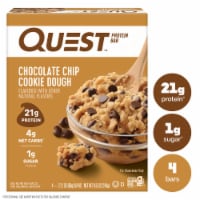 Quest Chocolate Chip Cookie Dough Protein Bars Perspective: Main