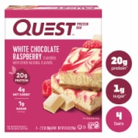 Quest White Chocolate Raspberry Protein Bars Perspective: Main