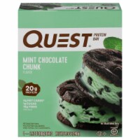 Quest Mint Chocolate Chunk Protein Bars Perspective: Main