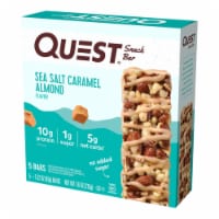 Quest Sea Salt Caramel Almond Snack Bar Perspective: Main